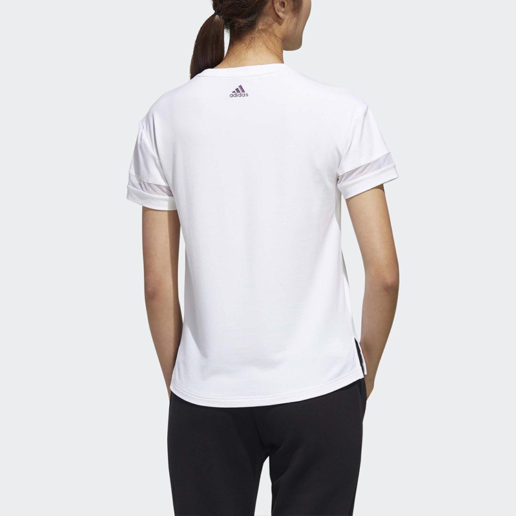 Женская футболка adidas (белая) — фото 4