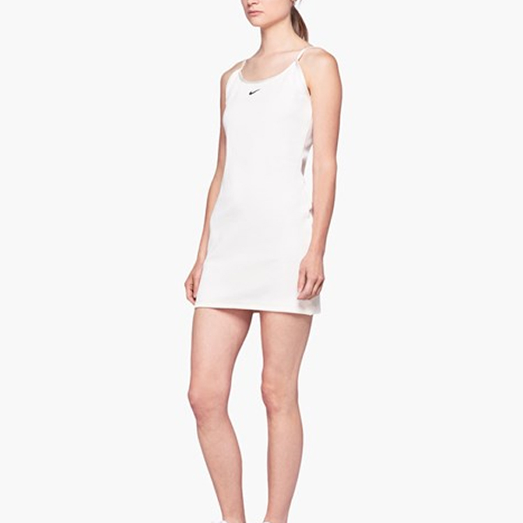 Женское платье Nike Sportswear Ribbed JDI Dress (белый) — фото 4