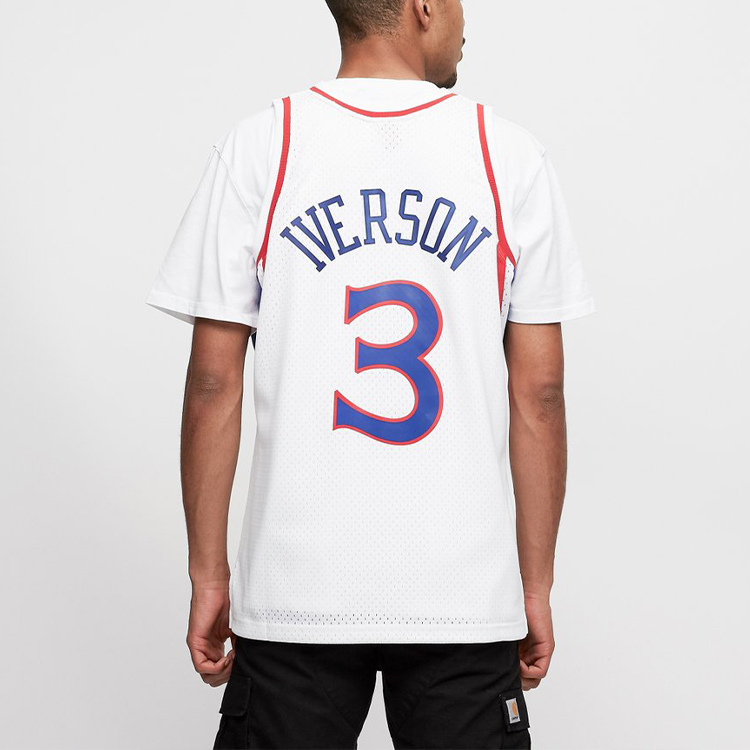 Mitchell & Ness Philadelphia 76ers Home 1996 97 Allen Iverson Swingman Jersey
