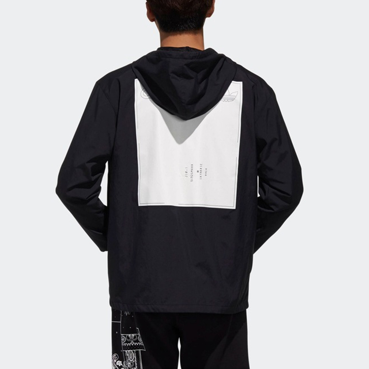 Мужская куртка adidas originals Wb Kaval Logo (черная) — фото 3