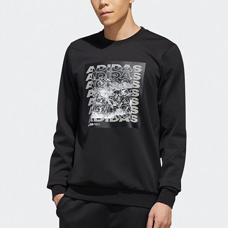Мужские худи adidas neo Csgrswtshrt (черный) — фото 3