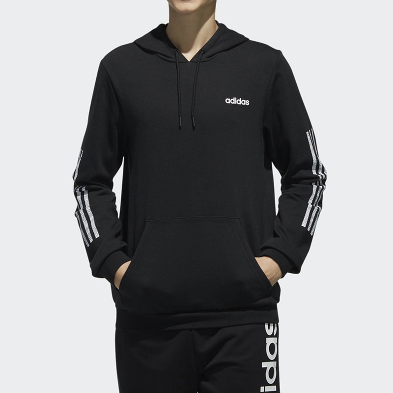 Мужское худи adidas neo M Ce 3s Hoody (черное) — фото 4