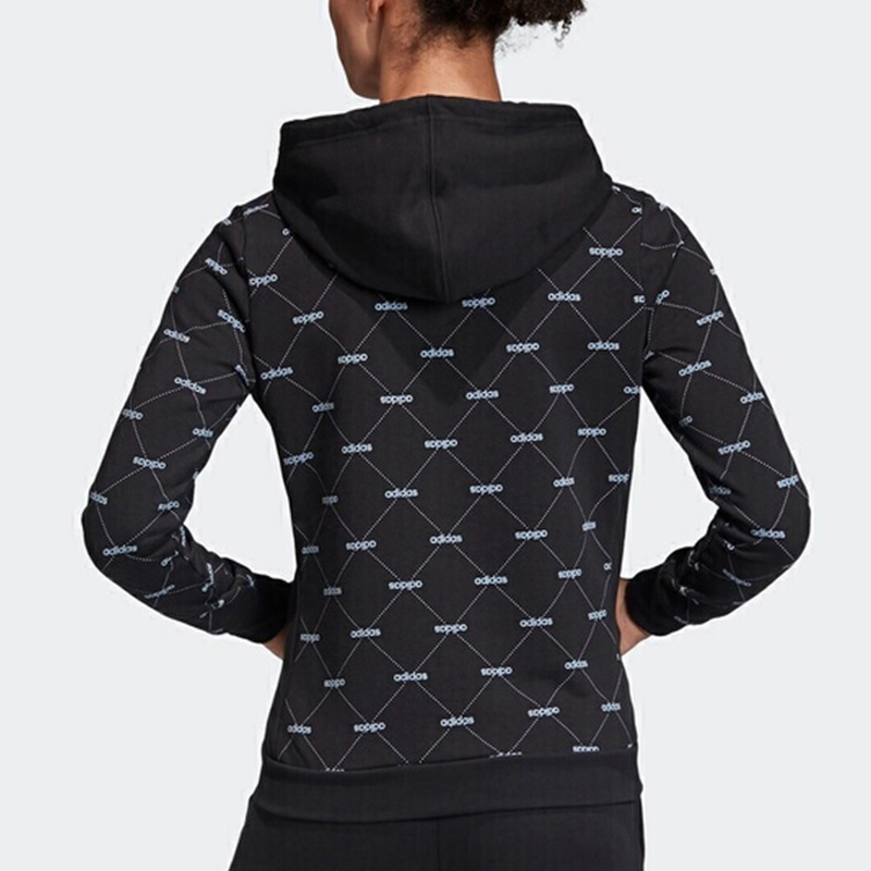 Женское худи adidas neo (черное) — фото 3