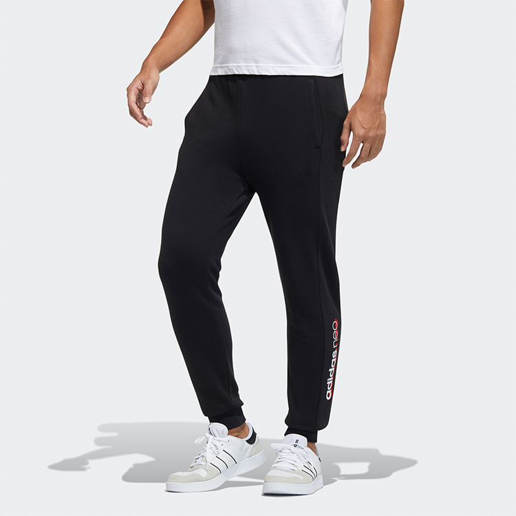 Мужские штаны adidas neo (черный) — фото 2
