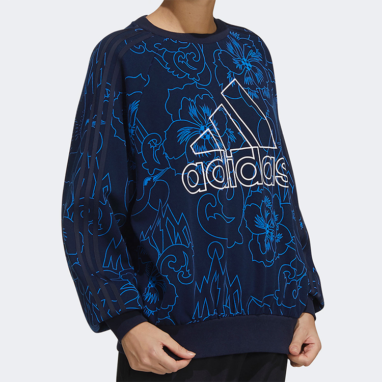 Женское худи adidas (синее) — фото 4