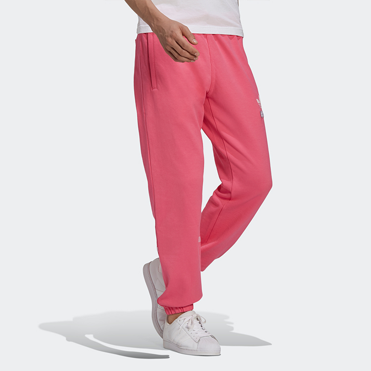 Мужские штаны adidas originals спортивные (розовые) — фото 4