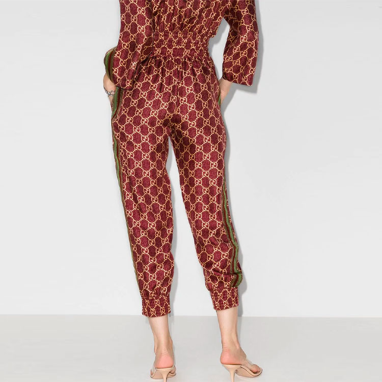 Женские брюки Gucci (розовые) — фото 3