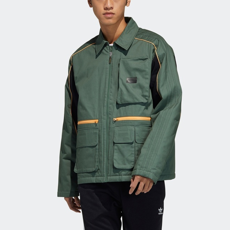 Мужская куртка adidas originals (зеленая) — фото 2