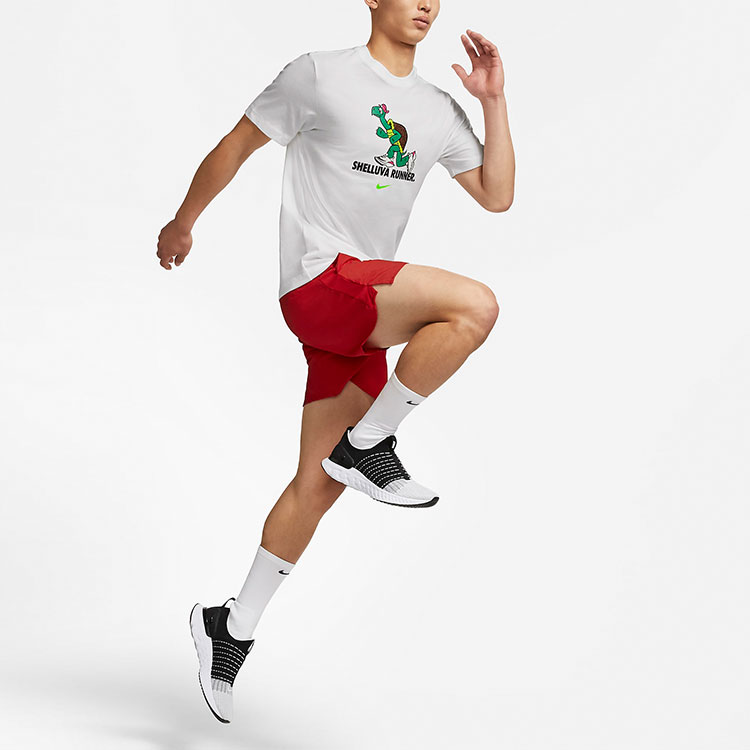 Мужская футболка Nike Dri-FIT "Tortoise" (белая) — фото 3