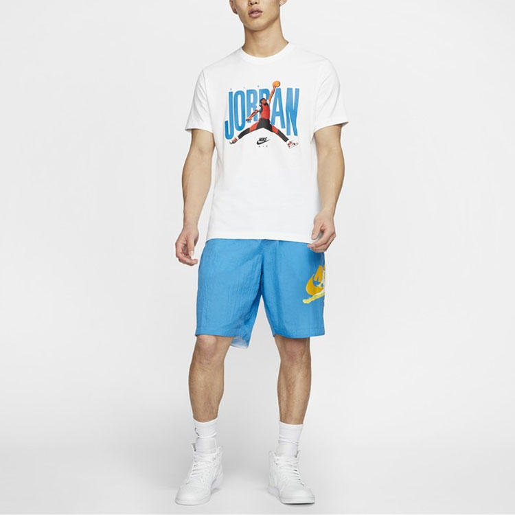 Мужская футболка Jordan Printed Logo (белая) — фото 3