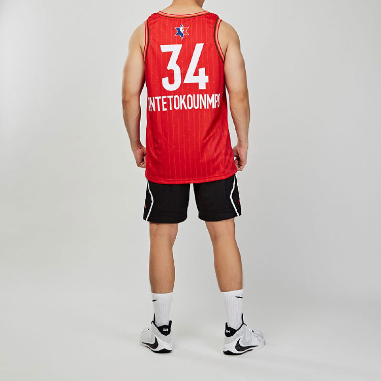 Jordan NBAAll Star Edition Swingman Jersey Giannis Antetokounmpo Basketball Jersey Men’s Red