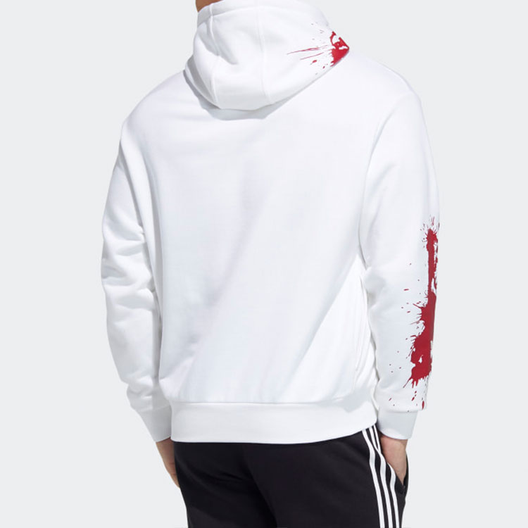 Мужское худи adidas Originals Halloween Edition (белое) — фото 4