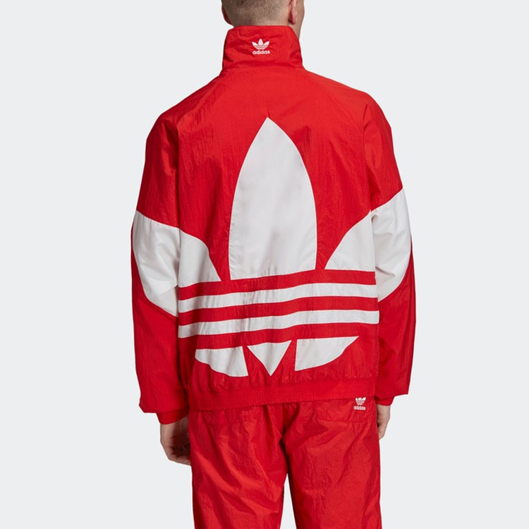 Мужская куртка adidas originals Trefoil (красная) — фото 4