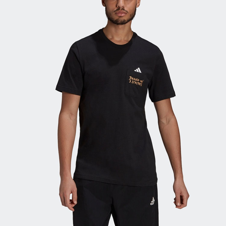 Мужская футболка adidas Pocket Tee M (черная) — фото 2