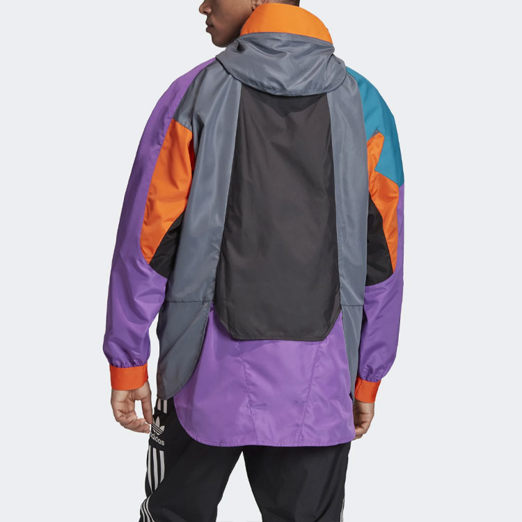 Мужская куртка adidas originals WB KARKAJ (сизо-серая) — фото 5