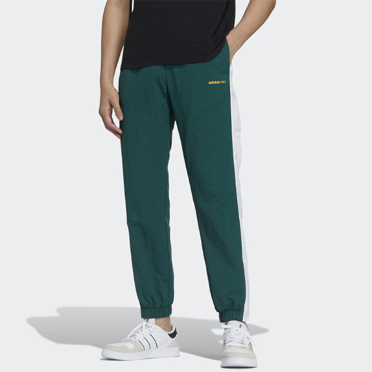 Мужские штаны adidas neo (зеленые) — фото 2