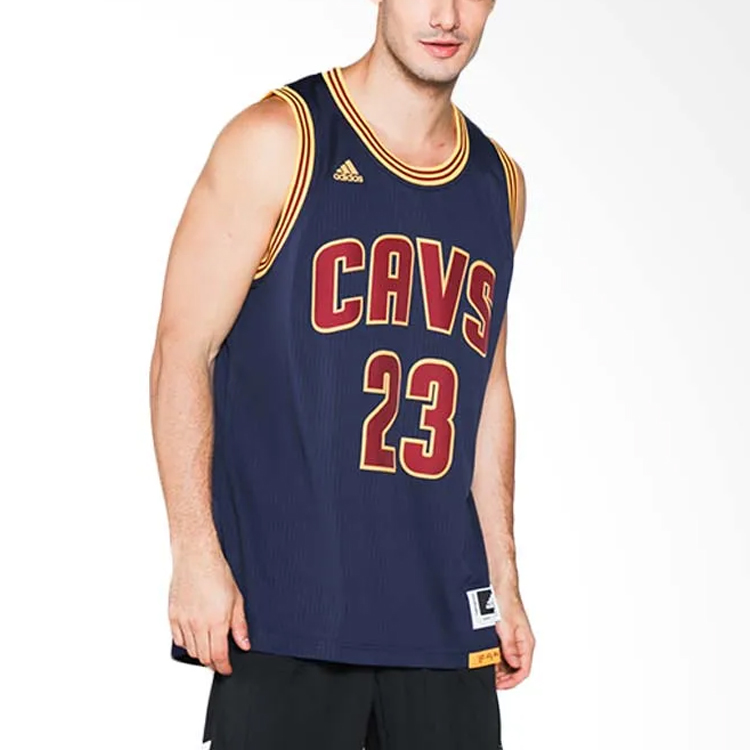 Мужская майка adidas NBA Cleveland Cavaliers Swingman Jersey - James (синий) — фото 5