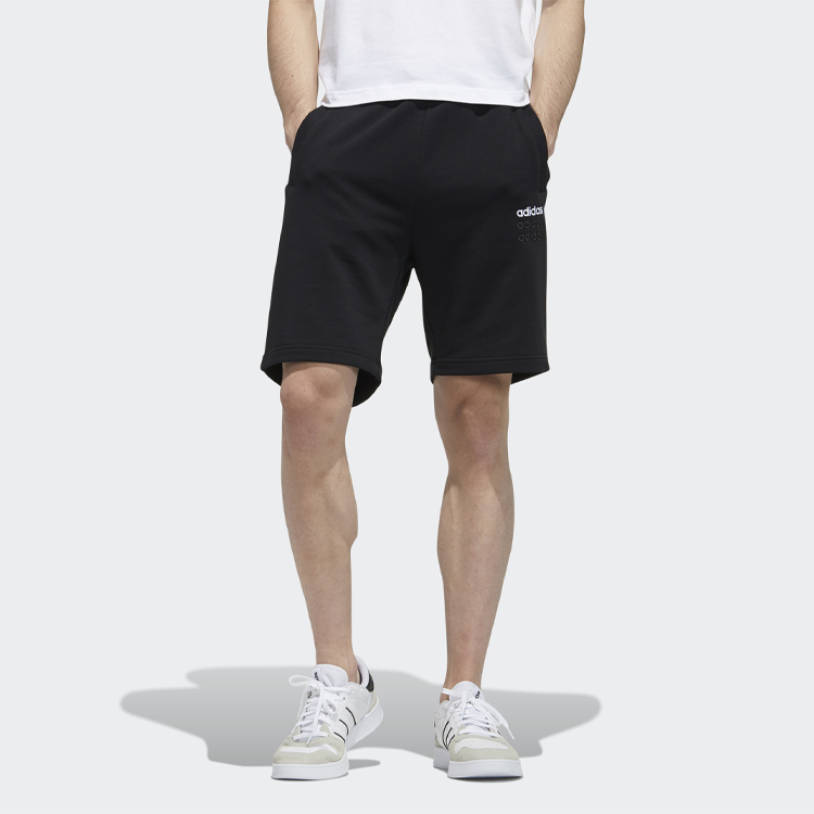 Мужские шорты adidas neo (черные) — фото 2