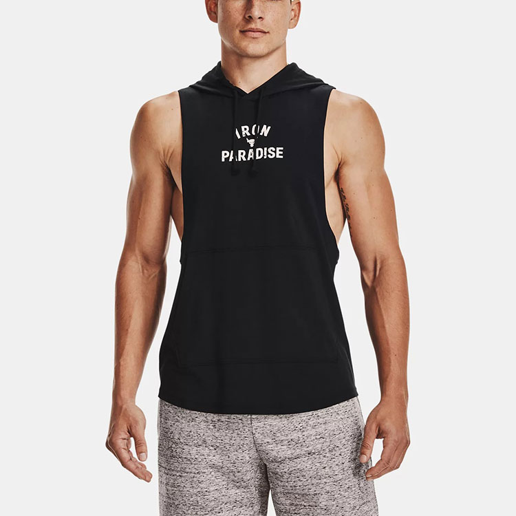Мужская футболка-майка Under Armour Спортивная (черная) — фото 4