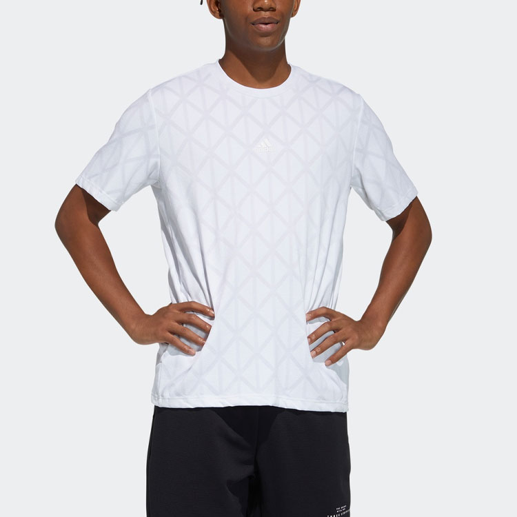 Мужские футболка adidas (белый) — фото 2