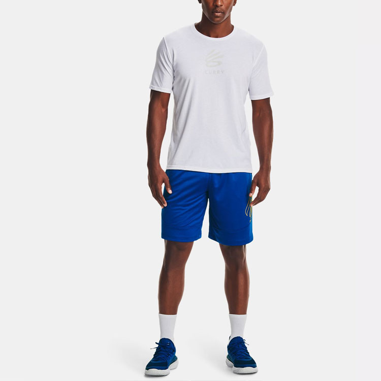 Мужская футболка Under Armour Curry Logo (белая) — фото 3