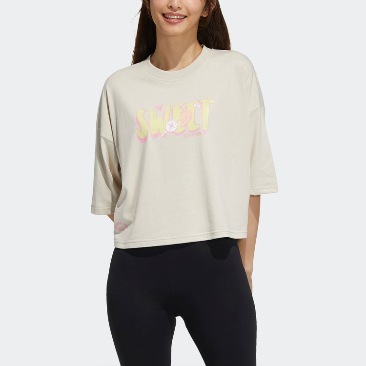 Футболка adidas neo (коричневая) — фото 2