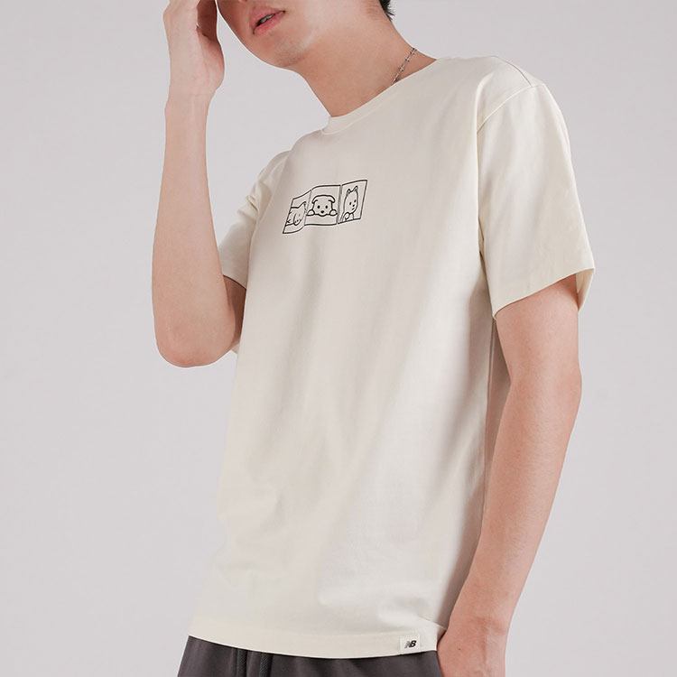 Футболка New Balance x noritake (молочная) — фото 4