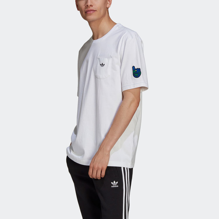 Мужская футболка adidas Artist Tee Ss (белая) — фото 5