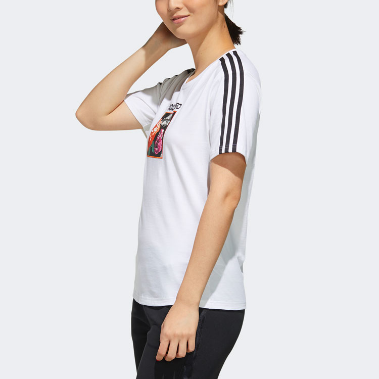 Женская футболка adidas neo (белая) — фото 4