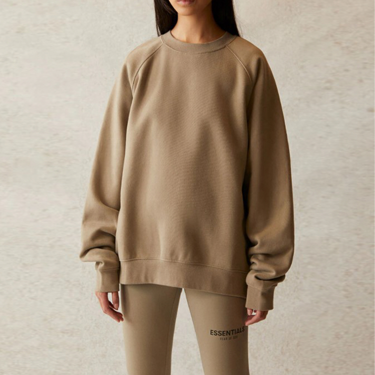 Худи Fear of God Essentials SS21 Pull-Over Crewneck Moss Logo (зеленый) — фото 3