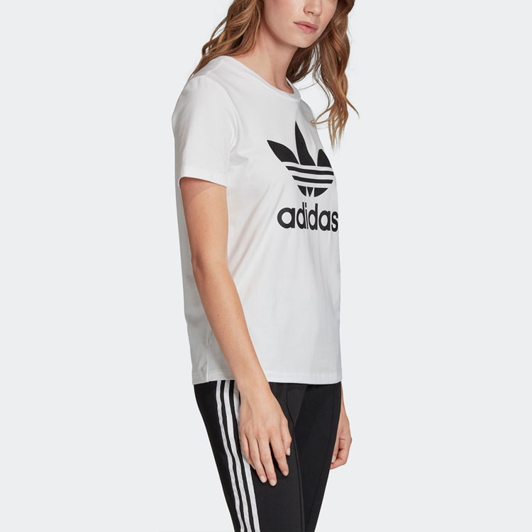 Женская футболка adidas originals Trefoil Tee (белая) — фото 6
