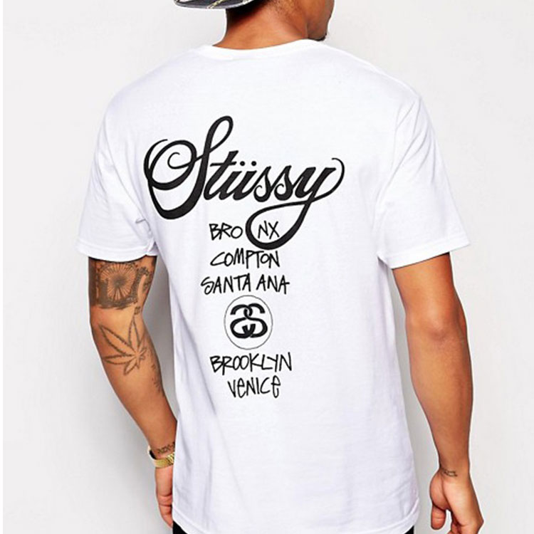 Футболка Stussy x DSM world tour tee (черная) — фото 4