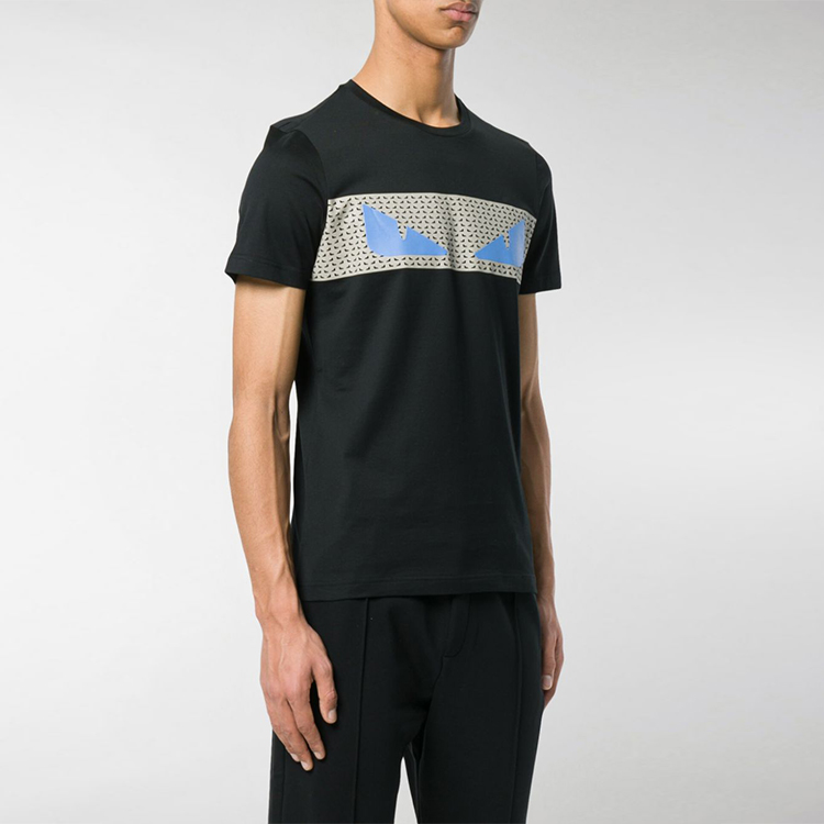 Футболка Fendi (черная) — фото 3