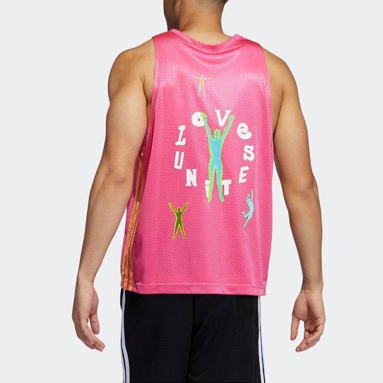 Adidas Basketball Jerseys Unisex Semi Neon Pink Moderate Other