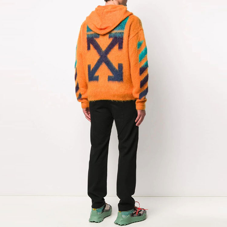 Мужское худи OFF-WHITE SS20 Logo (оранжевое) — фото 3