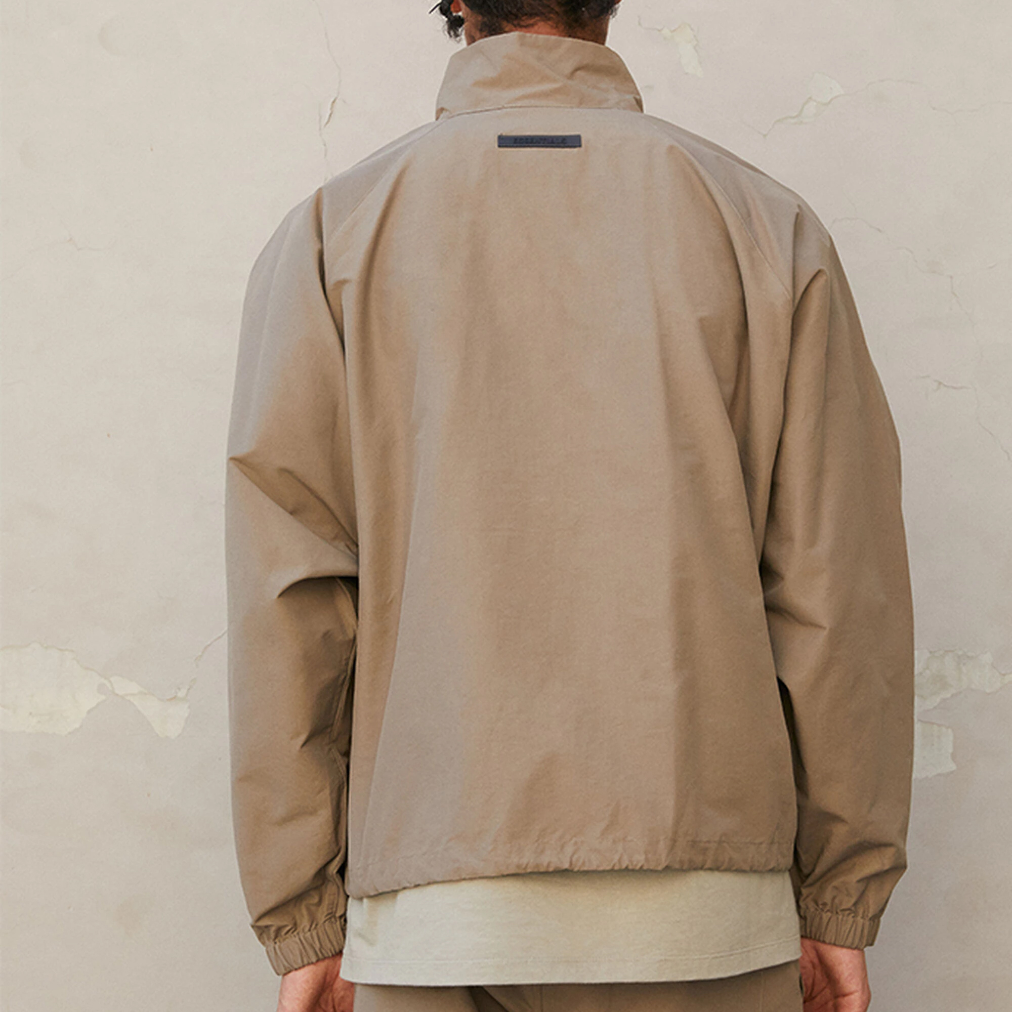Fear of God Essentials FW21 Half Zip Track Jacket Harvest Logo  