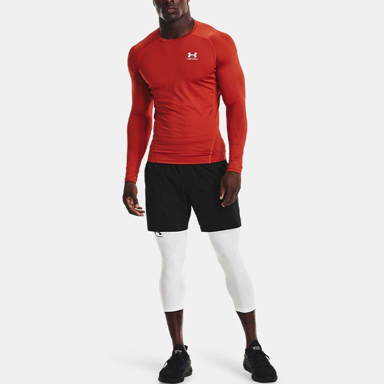 Under Armour HeatGear Fitness Clothing Men’s Orange Moderate