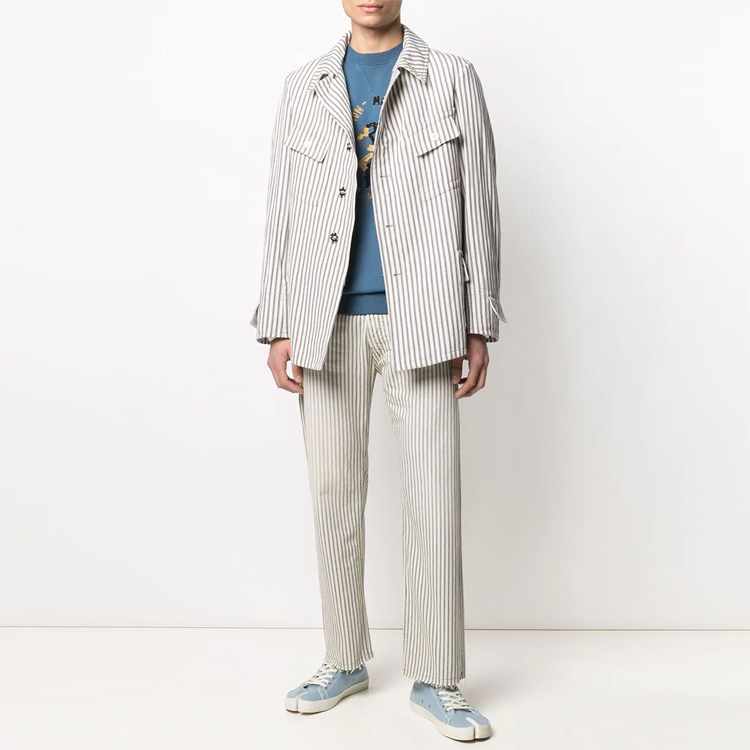 Мужская куртка Maison Margiela FW21 (белая) — фото 2