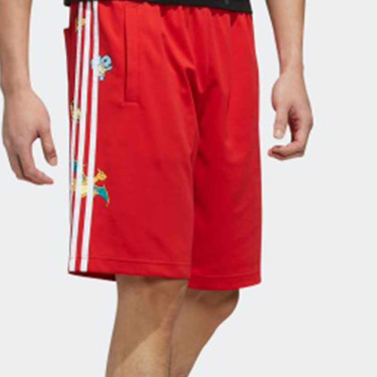 Мужские шорты adidas neo X POKÉMON (светло-красный) — фото 4