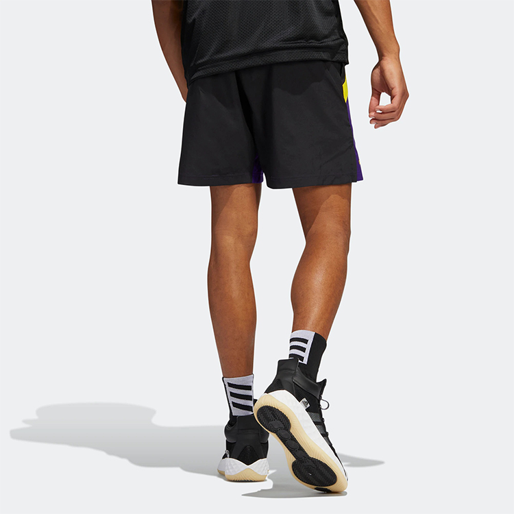 Adidas Basketball Shorts Men’s Collegiate Purple Moderate Straight Fit Pants