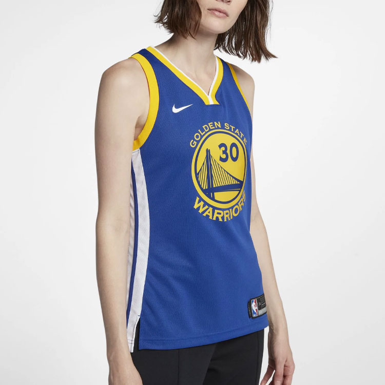 Nike Retro Sports Basketball Jersey Golden State Warriors, Curry Size 30 Unisex Blue