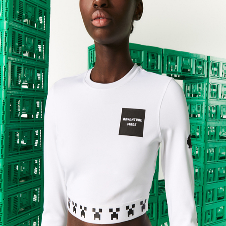 Женская футболка LACOSTE (белая) — фото 4