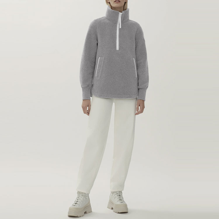 Женский свитер Canada Goose SS22 Severn (серо-коричневый) — фото 2