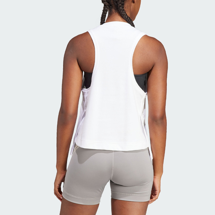 Adidas By Stella McCartney True Pace Running Logo print Tank Top
