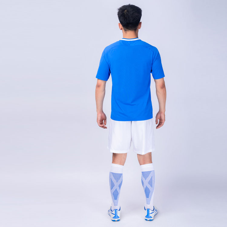 Li Ning Soccer Jersey Sets Men’s Crystal Blue/Standard White Moderate Straight Fit
