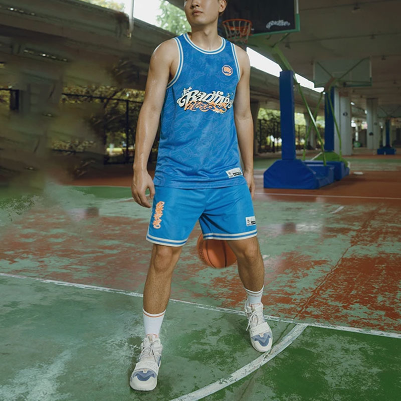 Li Ning Badfive Basketball Shorts Men’s Interstellar Blue