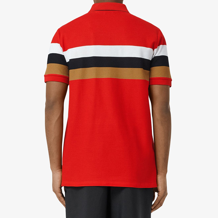 Мужская футболка Burberry Polo (белый) — фото 3