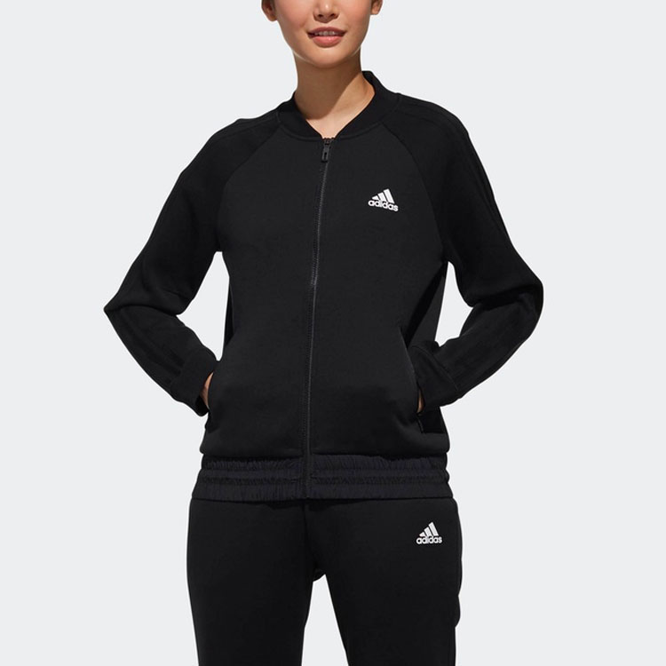 Женская куртка adidas Bomber Kn Brand (черная) — фото 2