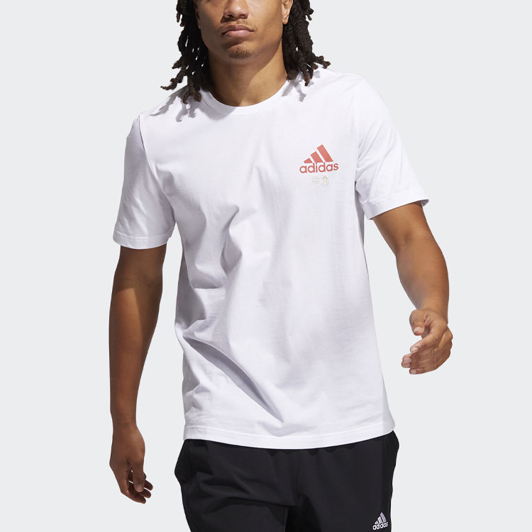 Мужская футболка adidas Horns Tee (белая) — фото 2