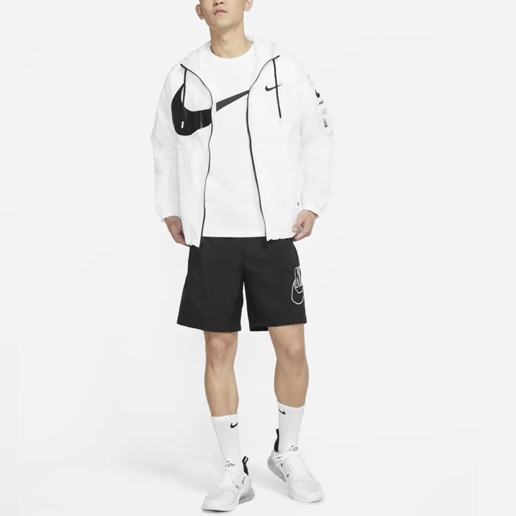 Мужская куртка Nike Sportswear Swoosh (белая) — фото 3